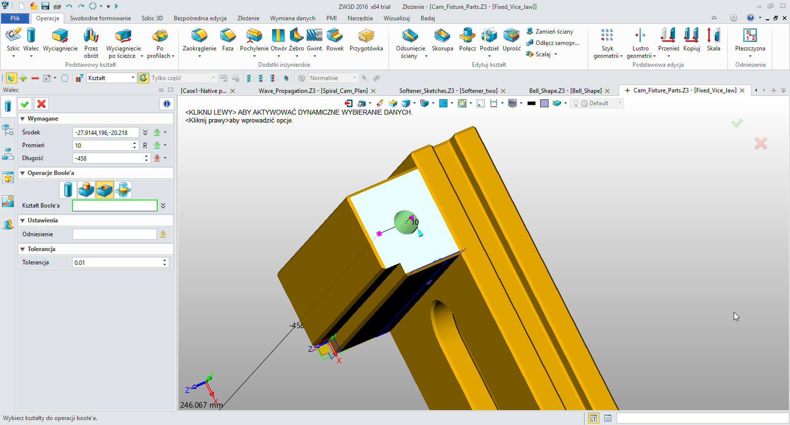 CAD_Operacje boolea_ZW3D